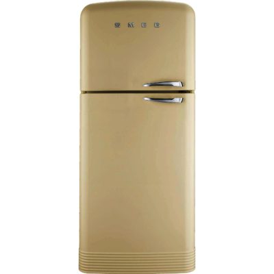 Smeg FAB50PS 80.4cm 'Retro Style' Frost Free Fridge Freezer in Cream with Left Hand Hinge Smeg FAB50PS 80.4cm 'Retro Style' Frost Free Fridge Freezer in Cream with Left Hand Hinge